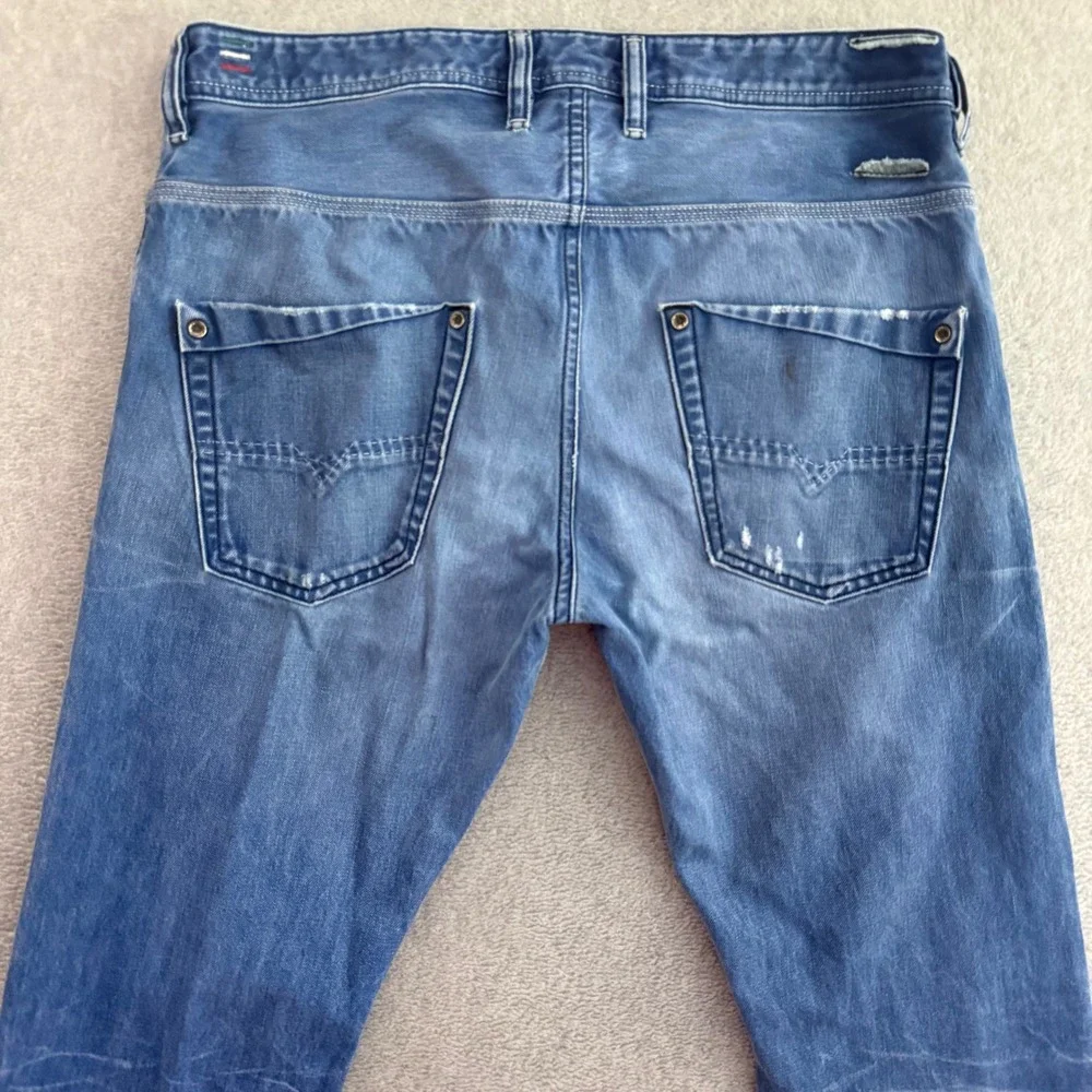 Diesel Krooley Blue Eyecons 2013 Mens Jeans 32x32 Made in Italy Carrot Slim Blue